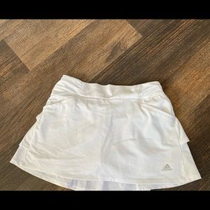 White tennis skirt
